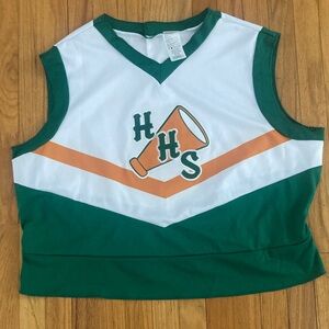 Women’s Stranger Things Green and White Sleeveless Jersey Costume Top XL
